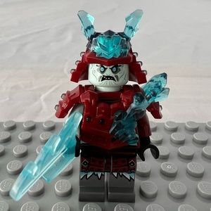 LEGO Minifigures Lego Knight BLIZZARD Samurai Warrior Ice General 2 Sided Armor